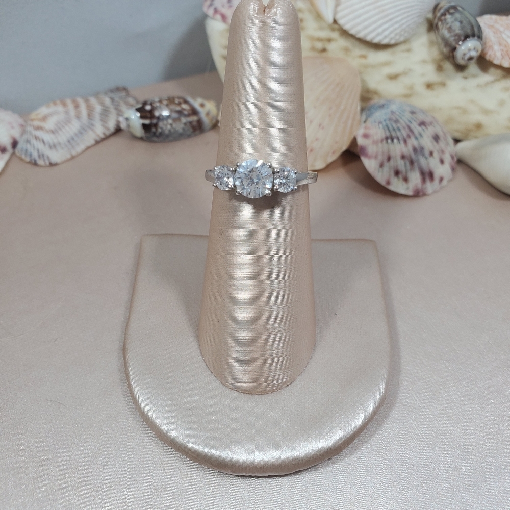 Nwot, Diamond Simulate Silver Ring - image 1
